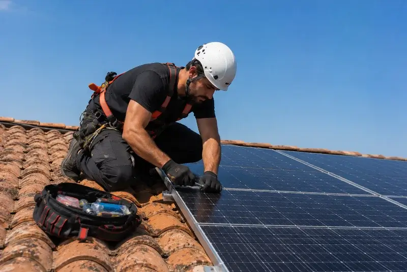 Maintenance et monitoring de panneaux solaires à Rion-des-Landes
